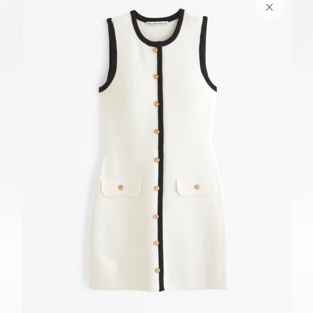 The A&F Mara High-Neck Vest Sweater Dress